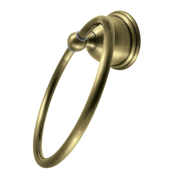 6Inch Towel Ring, Antique Brass